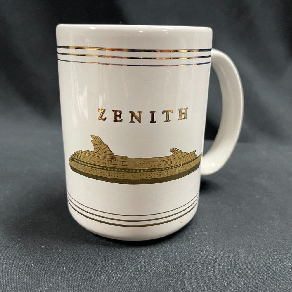 Celebrity Cruise Lines Zenith Ship 22kt Gold Mug Coffee Tea